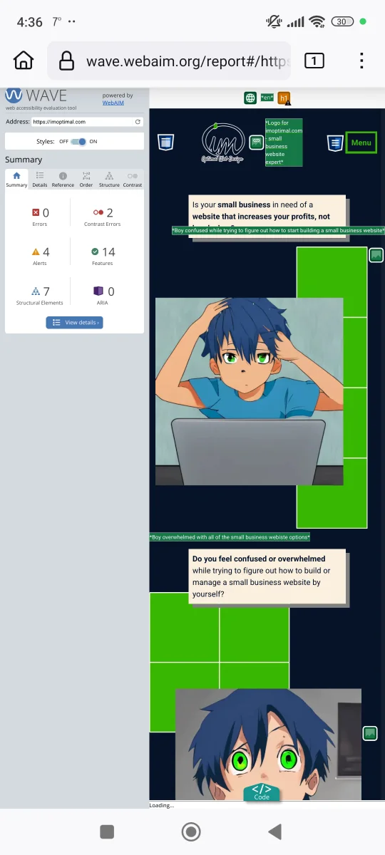 Image 3.2 (Small business website accessibility tutorial)