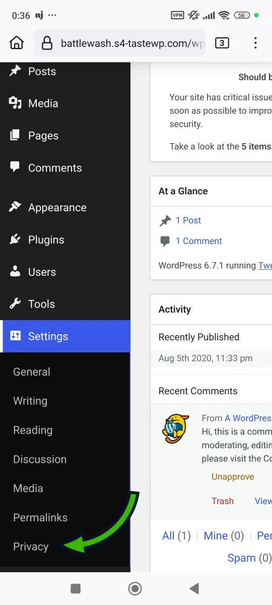 Image 1.11 (Small business website privacy tutorial)