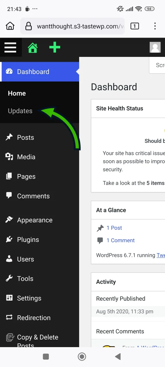 Image 2.1 (Small business website security tutorial)